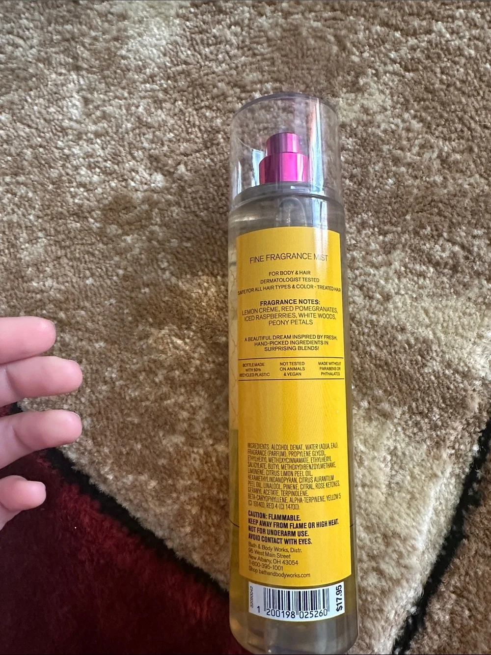 Lemon Pomegranate Cream Fine Fragrance Mist